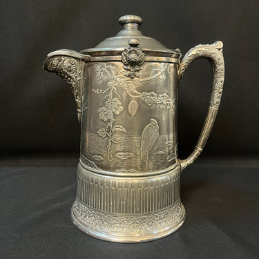 Chocolatera inglesa plaqué Reed & Barton finales s.XIX Bucarest Art & Antiques