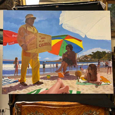 Rodrigo Labra Wholio - Óleo sobre tela ‘Los churros’