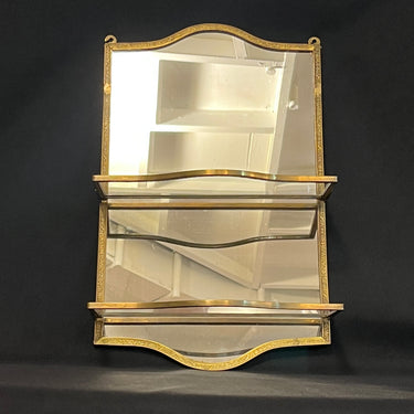 Espejo francés con repisas plegables estilo Art Deco