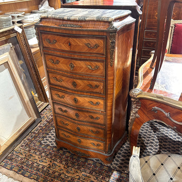 Secretaire Chiffonier  francés estilo Luis XV fines de s.XIX bronces y mármol Bucarest Art & Antiques