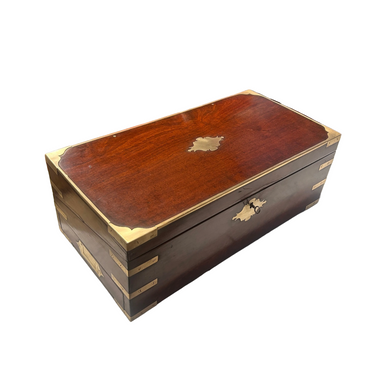 Escritorio de viaje francés en caoba fines s.XIX Bucarest Art & Antiques