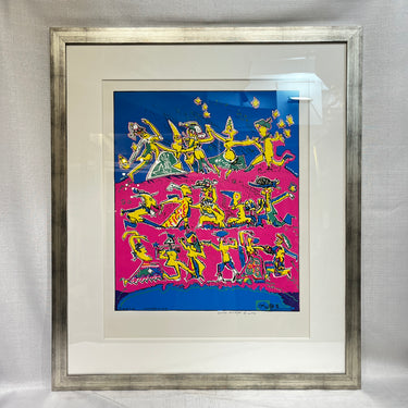 Roberto Matta impresión digital 'Fiesta Demogracias 2000' Escuela Canimagen Chile 1990