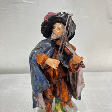 Figura de porcelana alemana Ernst Bohne Söhne 'Músico'