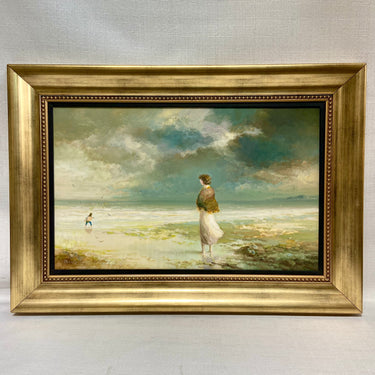 Manuel Maldonado 'Manoly' - Óleo sobre tela 'Paseo a la orilla del mar' 2009