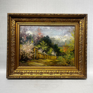 Anónimo - Óleo sobre tela 'Primavera en el campo'