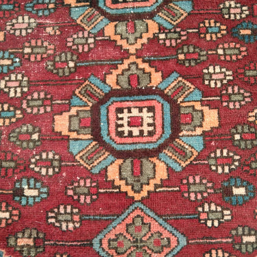Alfombra persa flores geométricas anudada a mano Bucarest Art & Antiques