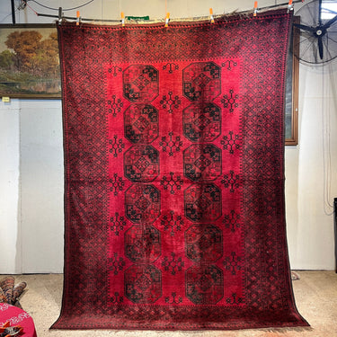 Alfombra Persa lana docena de medallones 360x260 Bucarest Art & Antiques