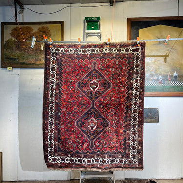 Alfombra Persa Shiraz lana doble medallón 180X220 Bucarest Art & Antiques
