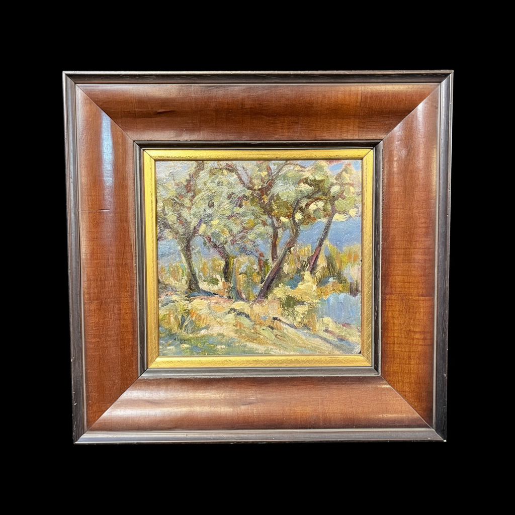 Alfonso Vila - Óleo sobre madera ‘Preludio de primavera’