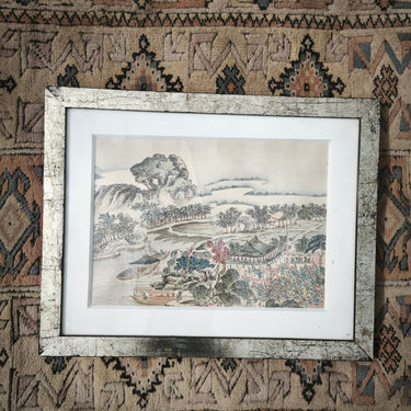 Anónimo - Grabado chino sobre tela Bucarest Art & Antiques