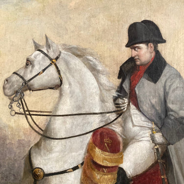 Anónimo - Óleo "Napoleón en su caballo" | Bucarest Art Gallery Consignación