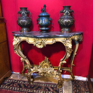 Antiguo arrimo italiano de estilo rococó Colección Exclusiva