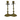 Par de candelabros franceses de bronce dorado