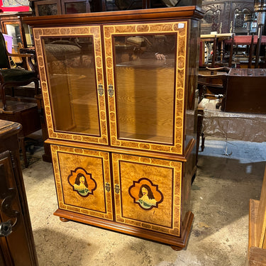 Biblioteca de dos cuerpos estilo Transición firmada René Barde Bucarest Art & Antiques