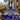 Bombonera francesa de cristal tallado azul cobalto s.XX Bucarest Art & Antiques