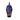 Bombonera francesa de cristal tallado azul cobalto s.XX Bucarest Art & Antiques
