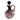 Botella de licor vidrio bicolor morado Bucarest Art Gallery
