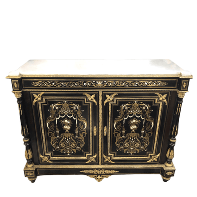 Boulle Frances dos puertas estilo imperio incrustaciones nácar y marfil Colección Exclusiva