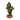 Bucarest Art & Antiques Art Nouveau bronze bust Femme Fleur by Henri Godet with olive green patina on marble base