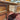 Bucarest Art & Antiques mahogany English desk by Maple & Co. showing detail of an open drawer with wood joinery