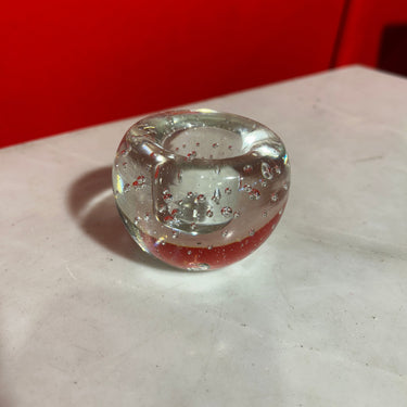 Candelabro pisapapeles cristal sellado francés Bucarest Art & Antiques