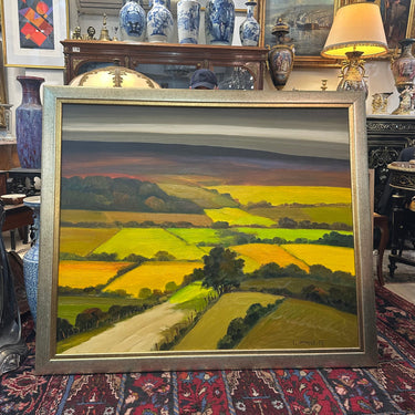 Carlos Catasse - Óleo sobre tela ‘Paisaje de campo’ Bucarest Art & Antiques