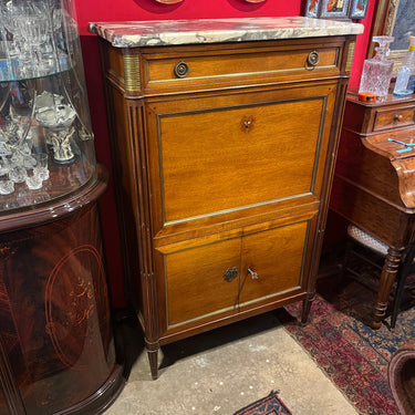 Chiffonier secretaire mármol blanco estilo Luis XVI francés Bucarest Art & Antiques