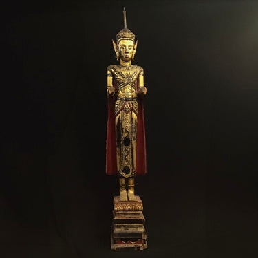 Deidad India en madera policromada | Bucarest Art Gallery Bucarest Art & Antiques