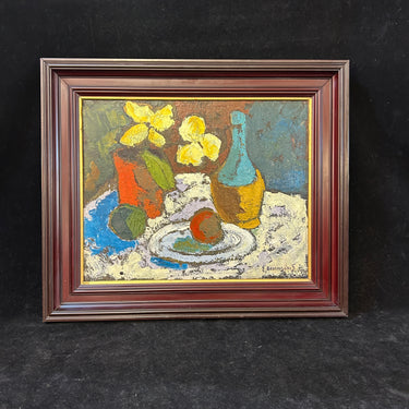 Eduardo Ossandon - Óleo sobre tela ‘Bodegón con flores’ Colección Exclusiva