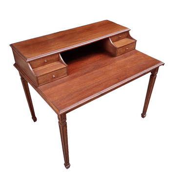 Elegante escritorio caoba inglés estilo Regencia Bucarest Art & Antiques