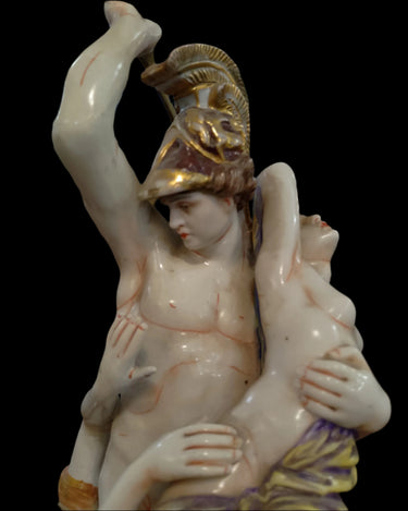 Figura de porcelana italiana Capodimonte 'El rapto de Políxena' Consignación