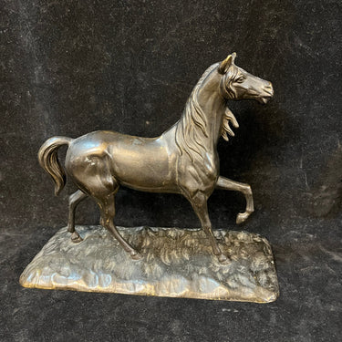 Figura europea de bronce Caballo con base Bucarest Art & Antiques