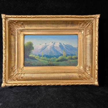 Florencio Vial - Óleo sobre madera 'Paisaje valle y cordillera' Bucarest Art & Antiques