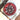 Florero rojo vidrio tallado Yungay Bucarest Art Gallery