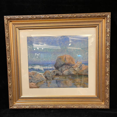 Humberta Zorrilla - Óleo sobre arpillera ‘Roquerío’ Bucarest Art & Antiques