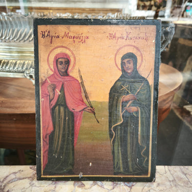 Icono Ruso pintado en madera 'Santos' Temporada26