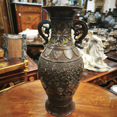 Jarrón cloissoné flores de cerezo Bucarest Art & Antiques