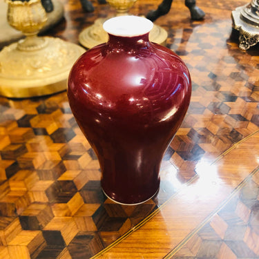 Jarron pequeño antiguo chino “sang de Boeuf” Bucarest Art & Antiques