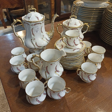 Juego de Café de Porcelana Limoges Once Personas | Bucarest Art Gallery Bucarest Art & Antiques