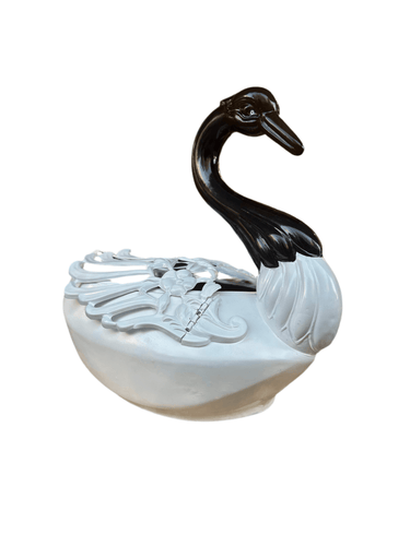 Juego de planteros de latón y estaño cisnes Bucarest Art & Antiques