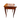Mesa de juego francesa de pañuelo paño café Nogal jacaranda y caoba Bucarest Art Gallery