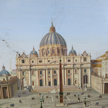 Micromosaico italiano s.XVIII 'Plaza San Pedro' Colección Exclusiva