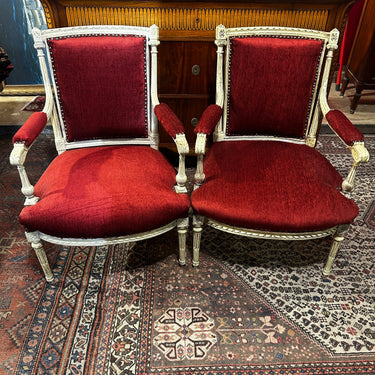 Par sillones franceses estilo Luis XVI 1920 Bucarest Art & Antiques