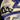 Plato decorativo azul, negro y blanco Bucarest Art Gallery