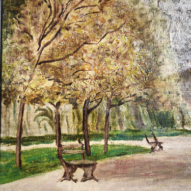 René Tornero Martínez - Óleo 'Parque Forestal' 1930 Bucarest Art & Antiques