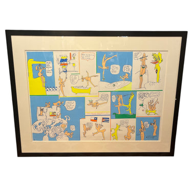 Roberto Matta - Serigrafía ‘Puro Pueblo es tu Cielo Azulado’ Edición Canimagen Murua 1970 Bucarest Art & Antiques