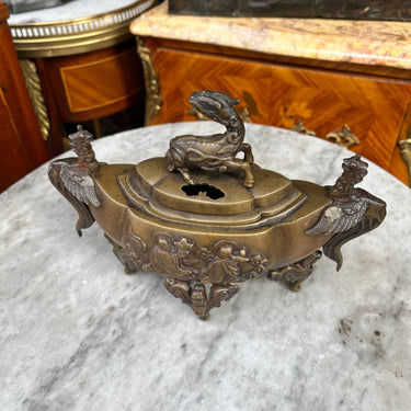 Sahumador de incienso en bronce Japonés Meiji s.XIX Bucarest Art & Antiques