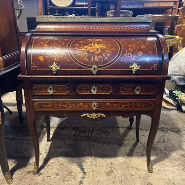 Secretaire francés de cilindro estilo Luís XV fines s.XIX Importacion26